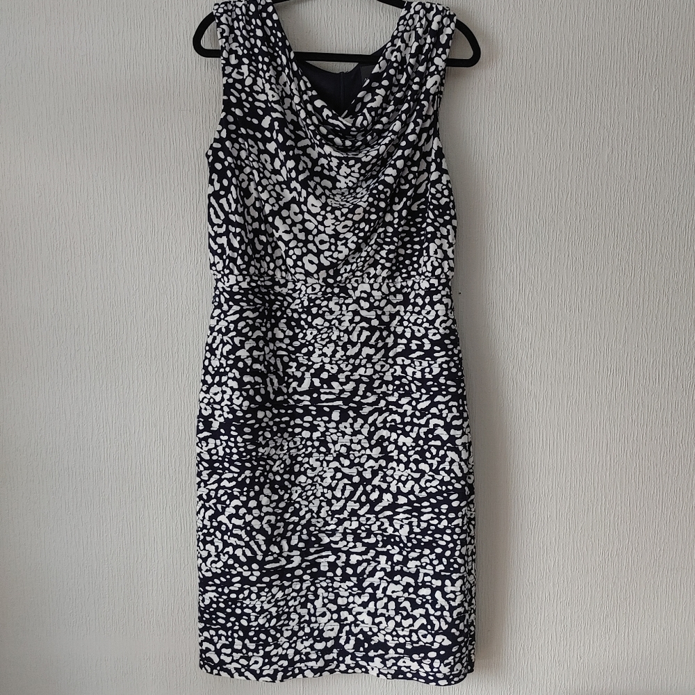 Adrianna Papell Animal Print Sleeveless Dress 16